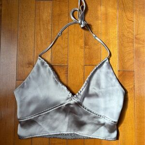 Garage cropped halter top